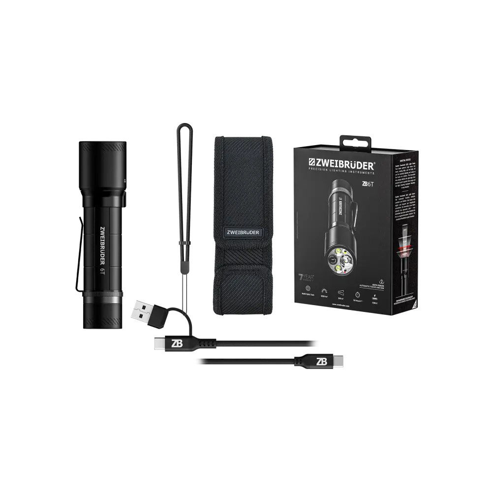 Đèn pin Zweibrüder ZB6T 3000 lumen