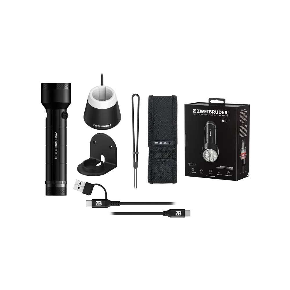 Đèn pin Zweibrüder ZB8T 4000 lumen